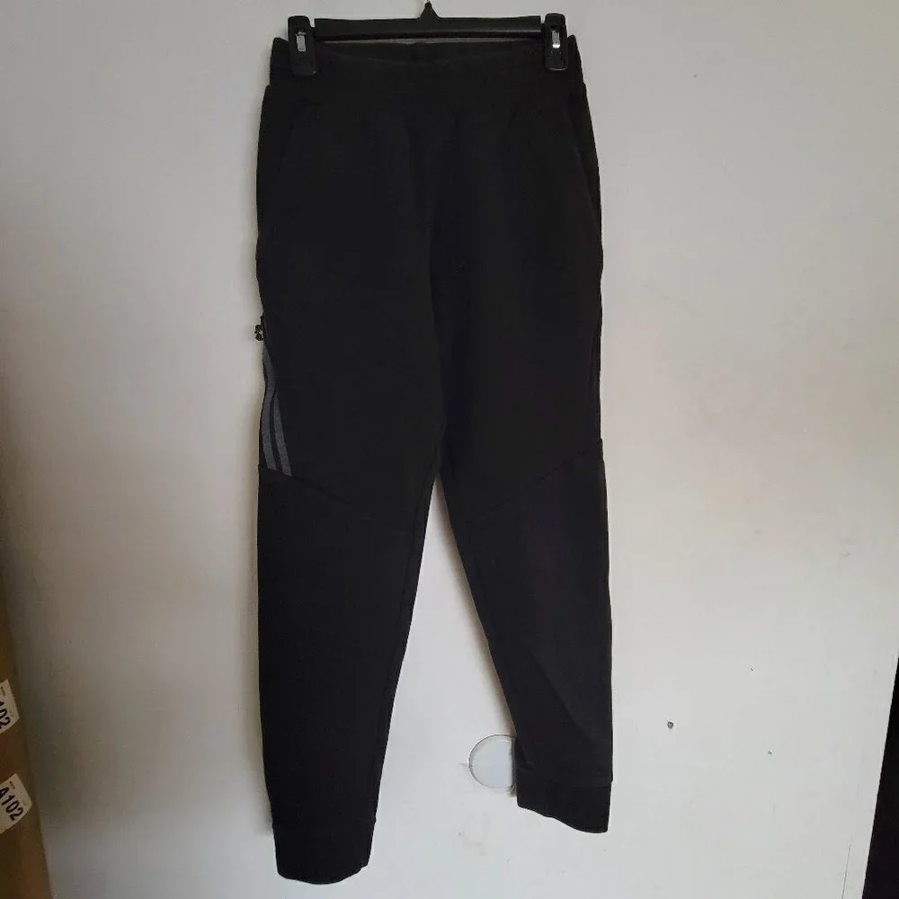 Champion Black Drawstring Elastic Waist Pull On Long Sweatpants Joggers Sz Small